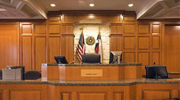 Image of empty courtroom
