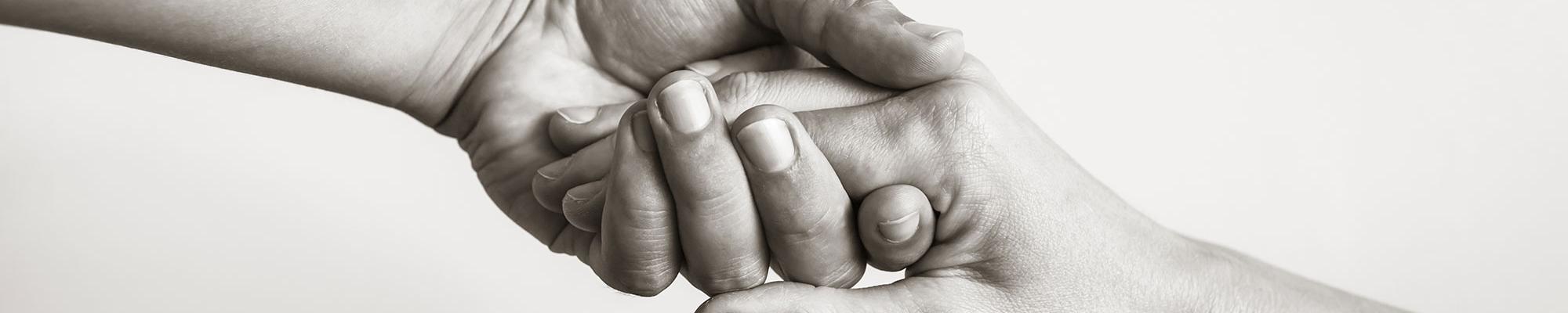 Lending a helping hand. Solidarity, compassion, and charity. 